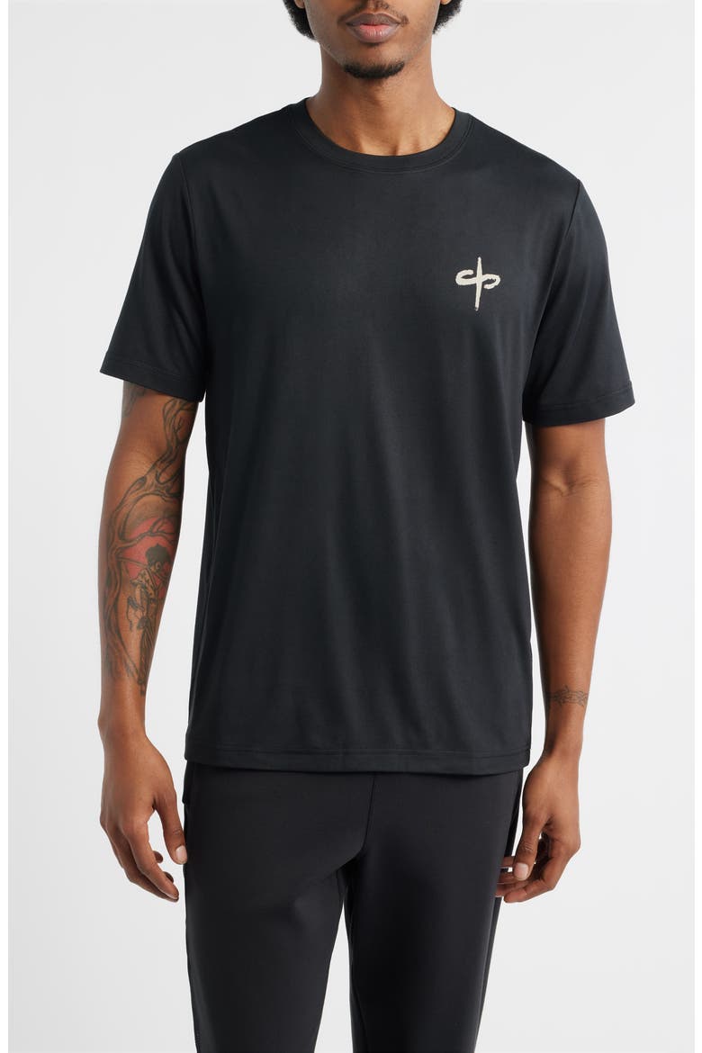 x Luke Rockhold Tempo Bold Tech Graphic T-Shirt, Main, color, BLACK