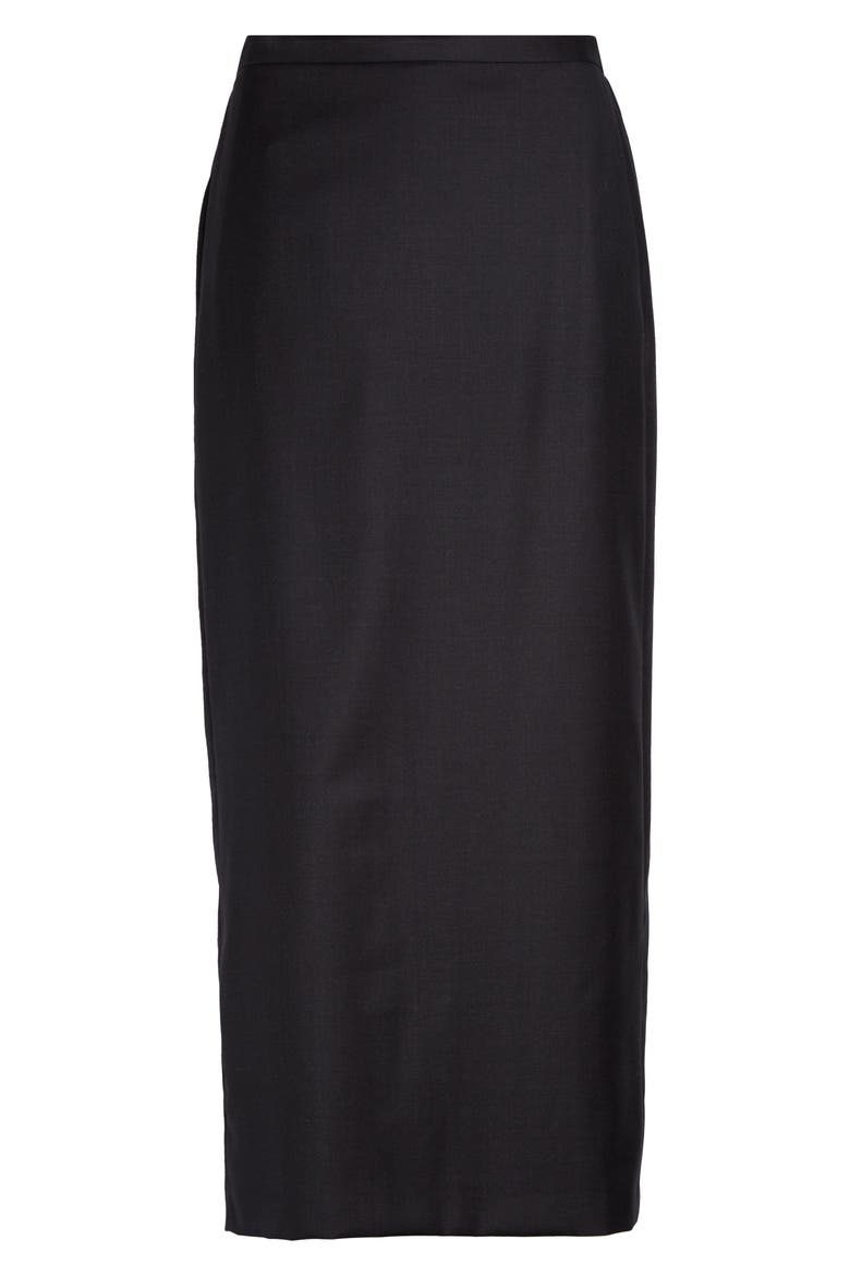 Cara Super 120s Wool Pencil Skirt, Alternate, color, BLACK MELANGE