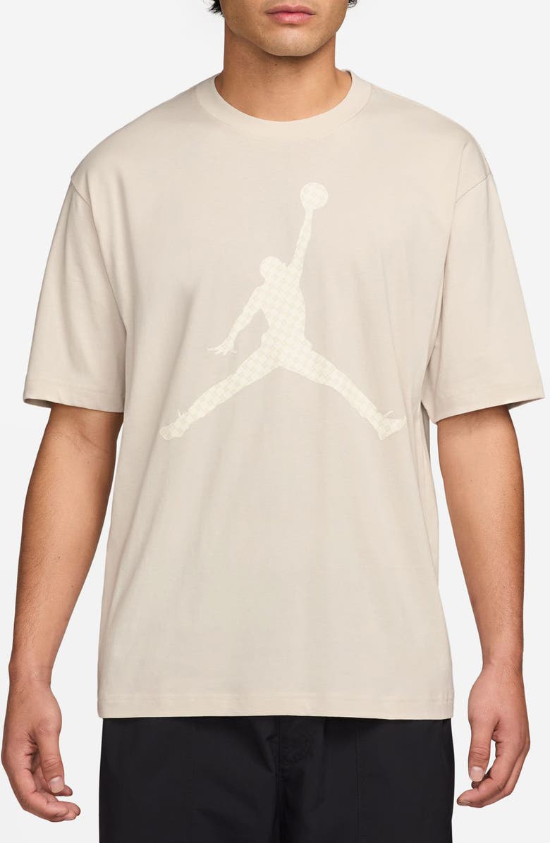 Jordan Brooklyn Graphic T-Shirt, Main, color, Light Orewood Brown/ Sail