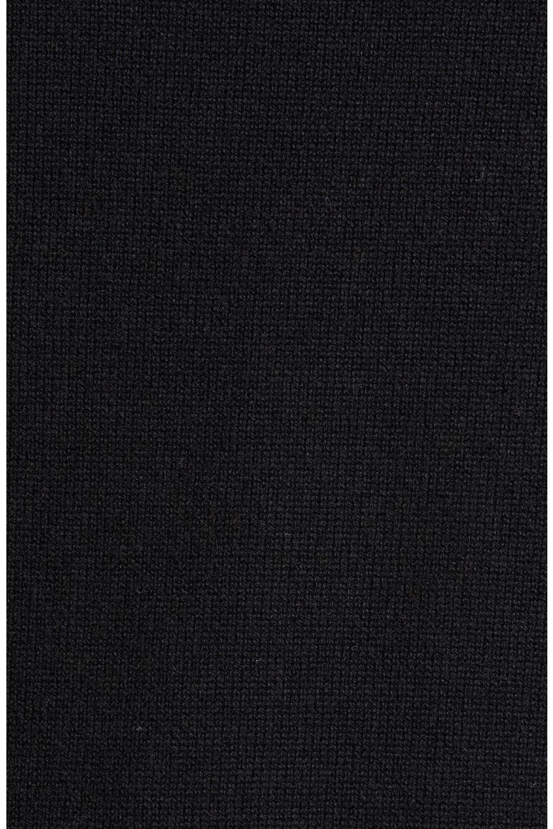Chunky Cashmere Hoodie, Alternate, color, BLACK