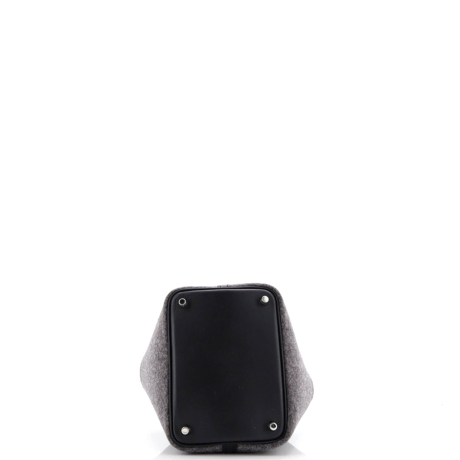 Picotin Lock Bag Felt with Leather PM, Alternate, color, Grey