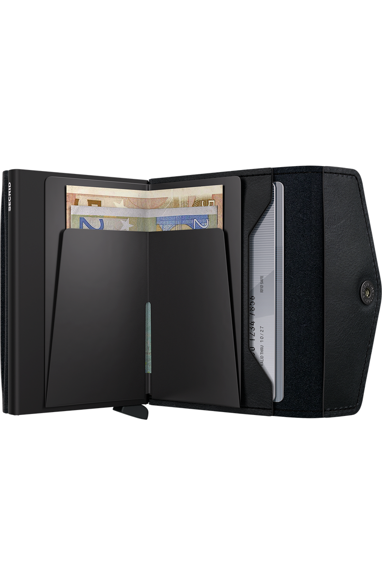 Secrid Envelope Wallet Vintage, Alternate, color, Black