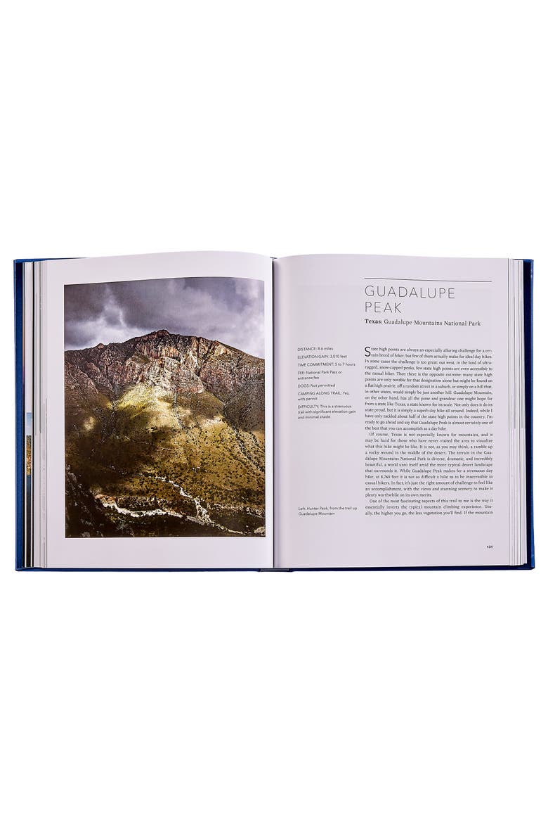 America's Best Day Hikes Spectacular Single-Day Hikes Across the States Leather Edition, Alternate, color, Blue