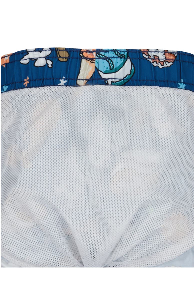 Under Armour Kids' Ice Cream Rashguard & Swim Trunks Set, Alternate, color, Fresco Blue