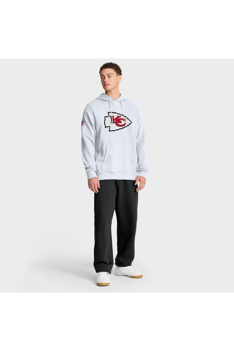 Men's Nike White Kansas City Chiefs Sideline Initial Home Performance Pullover Hoodie, Alternate, color, White