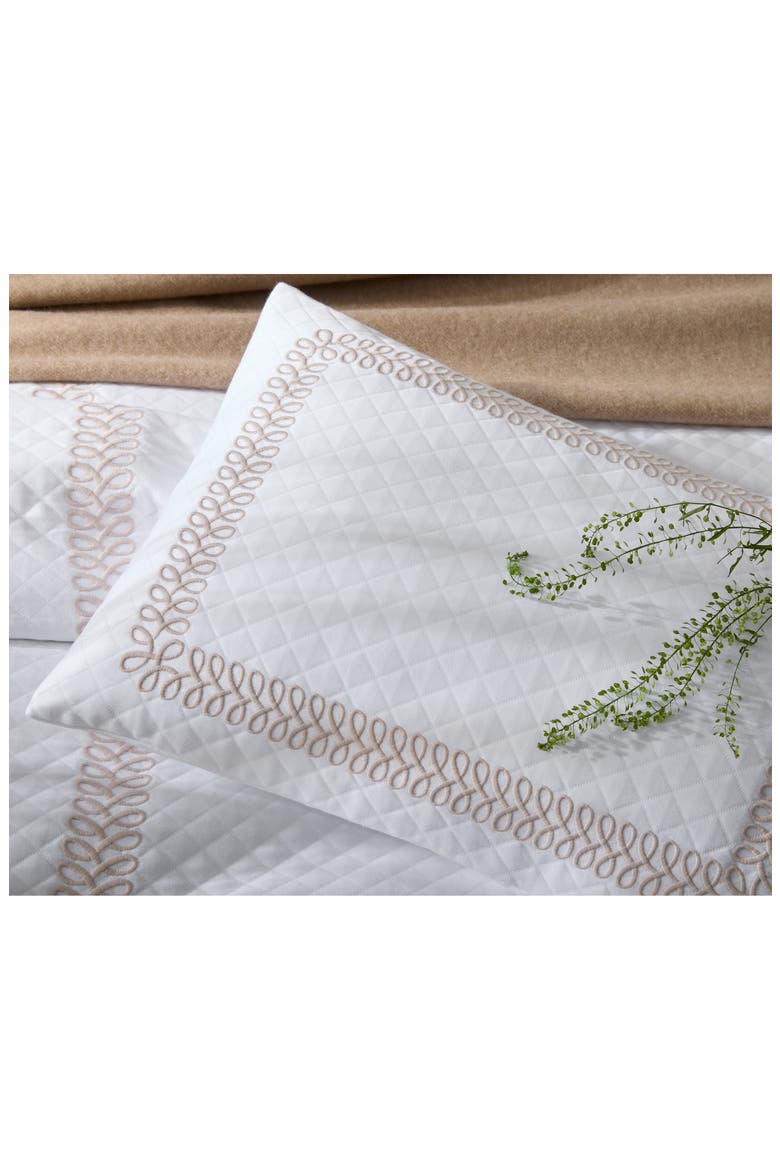 Astor Braid Matelassé Coverlet, Alternate, color, PEONY