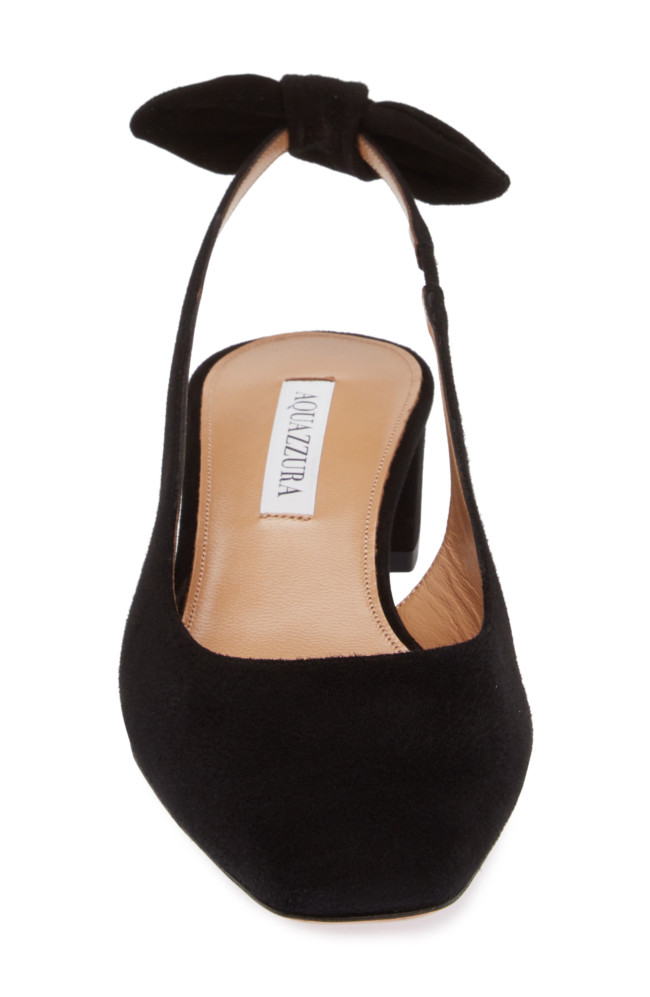 Aquazzura Very Bow Tie Slingback Pump, Alternate, color, 
