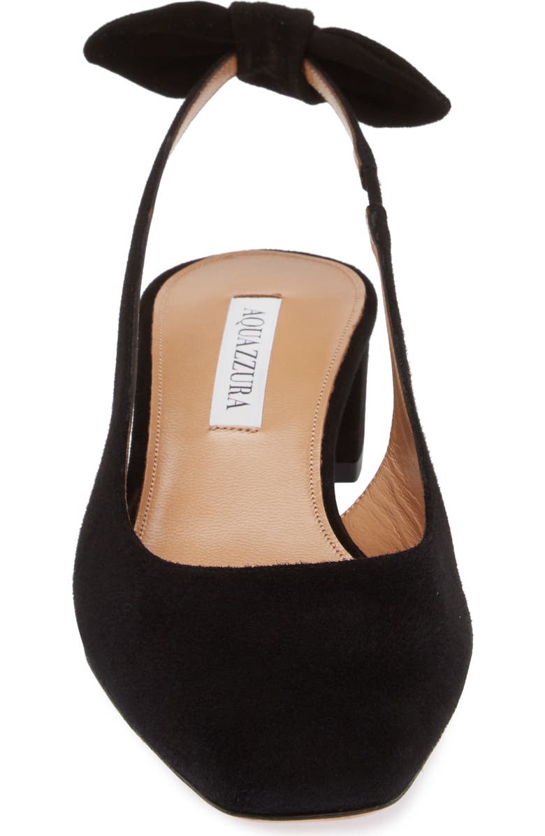 Aquazzura Very Bow Tie Slingback Pump, Alternate, color,