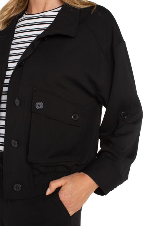 Shop Liverpool Los Angeles Utility Jacket In Black