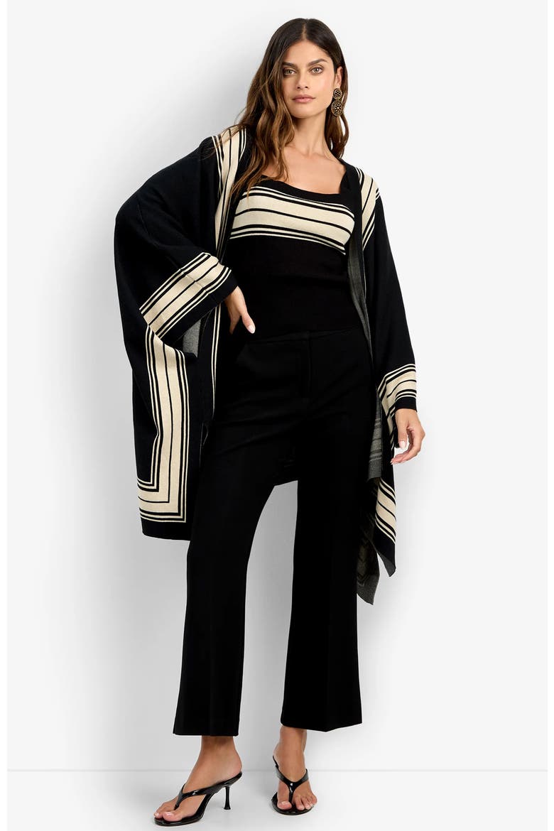 Villas Poncho, Alternate, color, Black