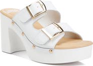 Rag & Co Kenna Double Buckle Strap Platform Sandal