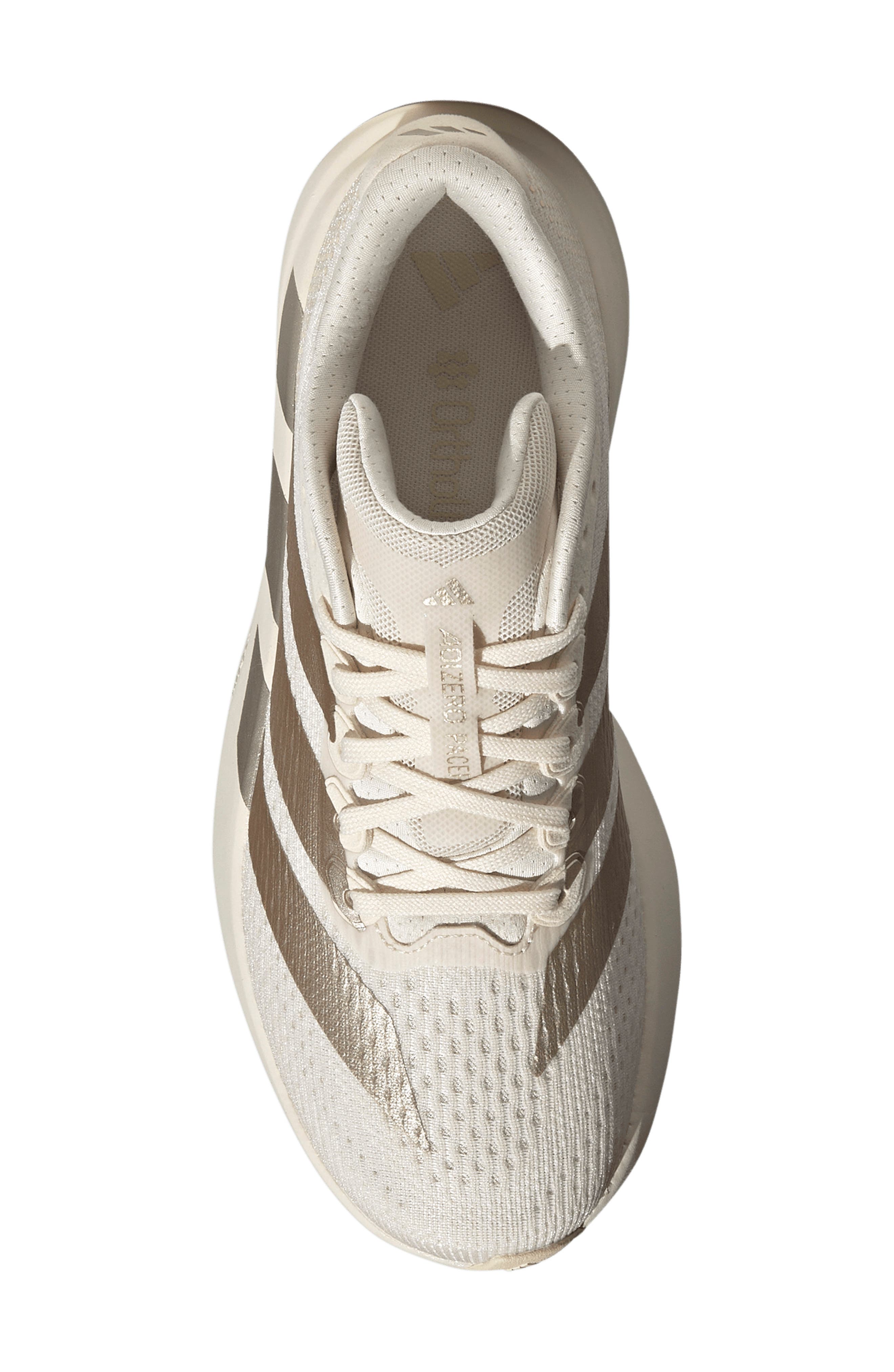 Adizero Pacer Sneaker, Alternate, color, WHITE/ CYBER MET/ VANILLA