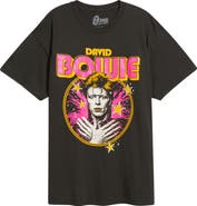 Merch Traffic David Bowie Cotton Graphic T-Shirt