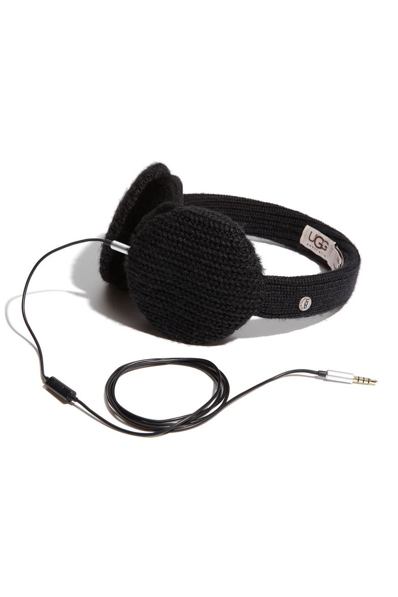 Australia Headphone Earmuffs (Nordstrom Exclusive), Main, color, BLACK