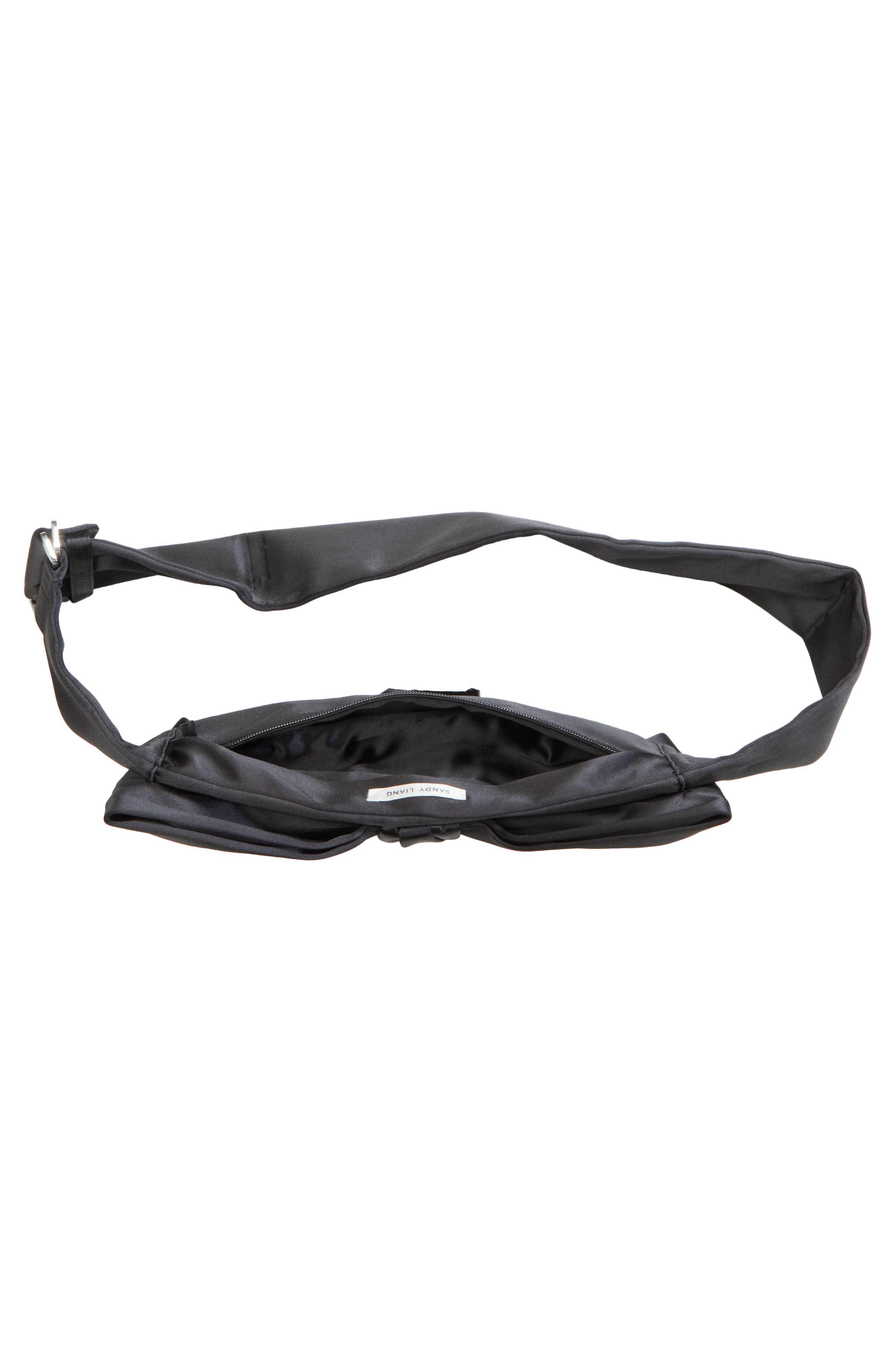 Sandy Liang Bow Satin Belt Bag, Alternate, color, 