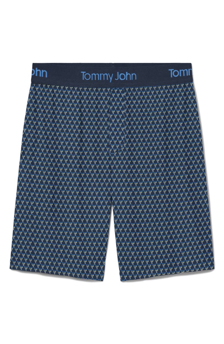 Tommy John Second Skin Modal Blend Pajama Shorts, Alternate, color, Echo Geo Dress Blues