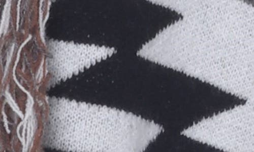 Rain And Rose Fringe Trim Longline Cardigan In Black