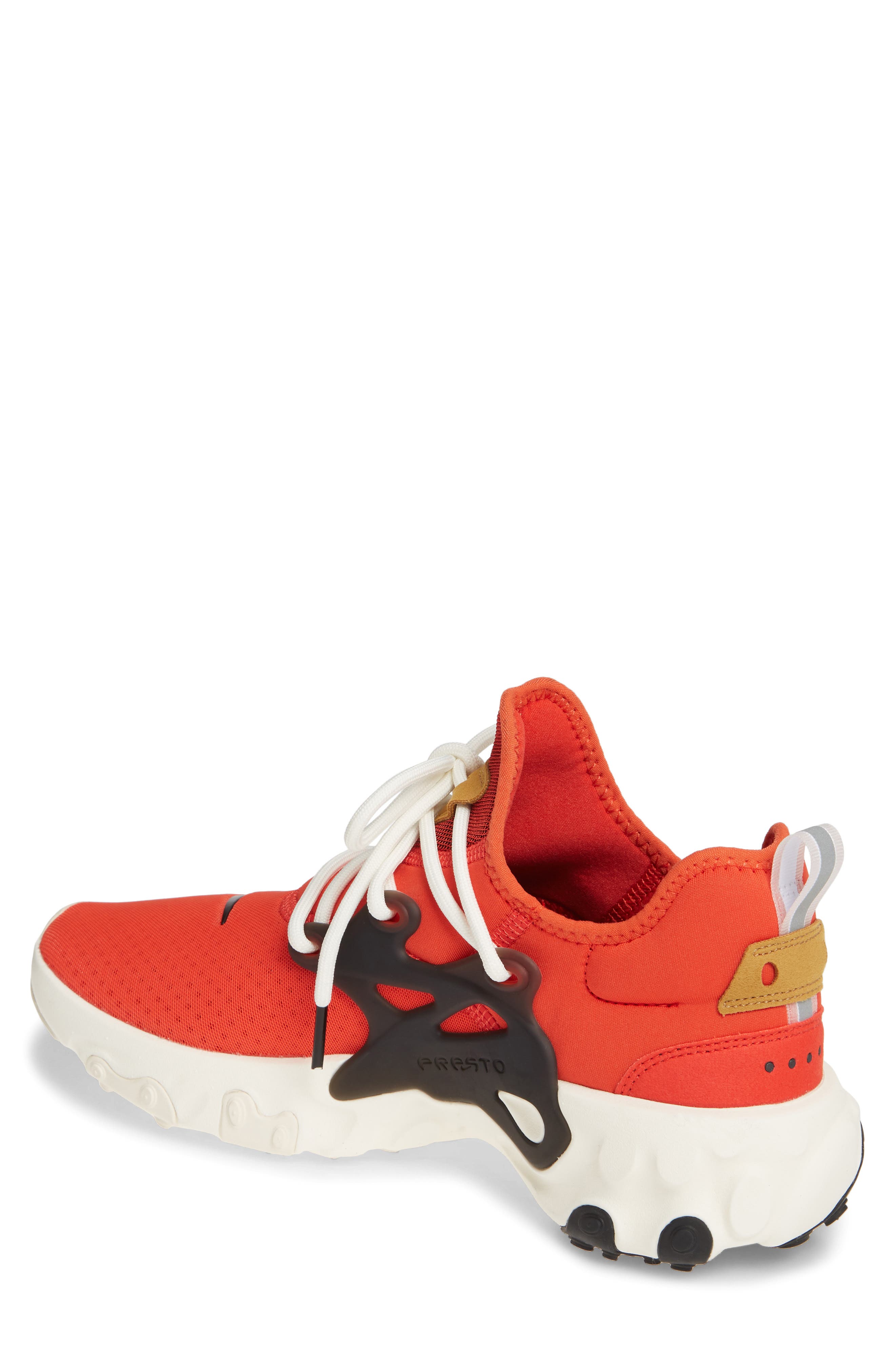 Presto React Sneaker, Alternate, color, HABANERO RED/ BLACK/ WHEAT