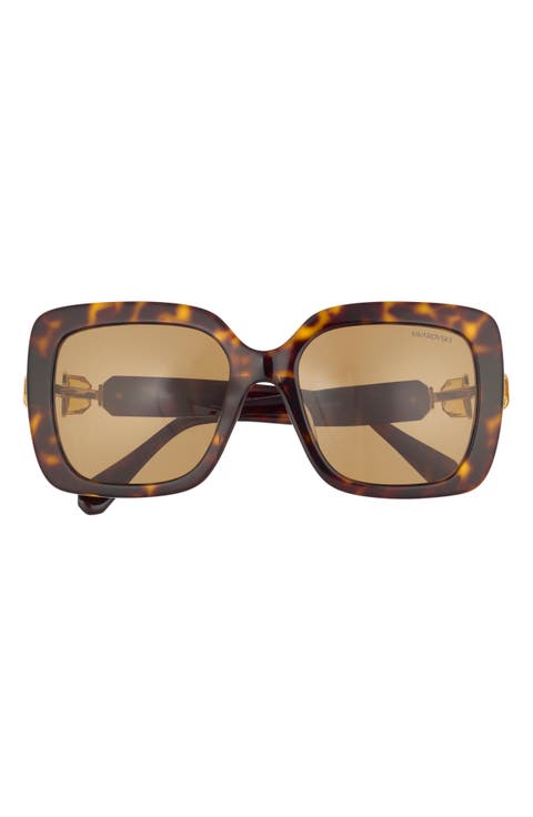 55mm Oversize Square Sunglasses
