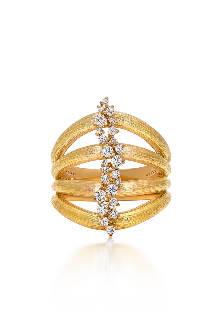 Diamond Stack Ring, Alternate, color, YELLOW GOLD
