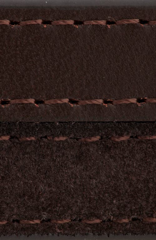 Nordstrom Ellison Leather & Suede Belt In Brown