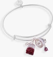 Alex and Ani 'Spill the Tea' Cup & Tea Bag Charm Bangle