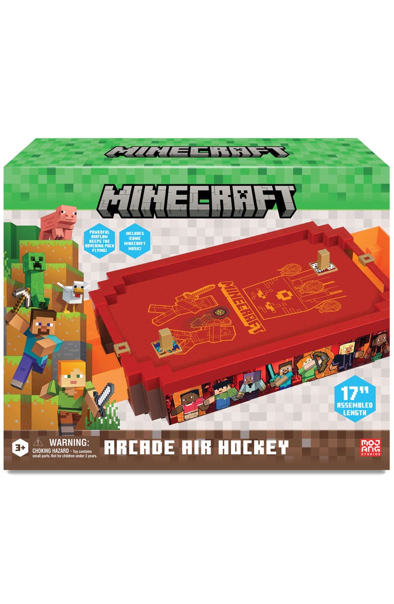 MINECRAFT Arcade Air Hockey - Nether - Core Series, 17" Motorized Tabletop Game, Main, color, Multicolored