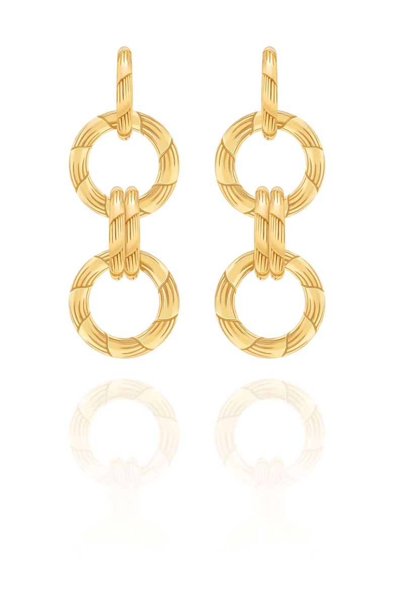 Samantha Siu - New York Eternity Earrings, Alternate, color, Gold