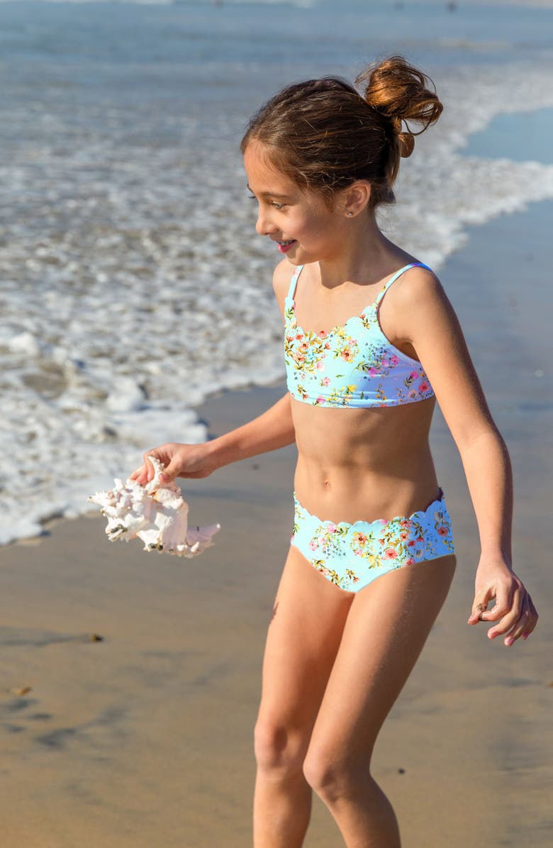 PQ SWIM Kids' Remy Seamless Two-Piece Swimsuit, Alternate, color, Dolce