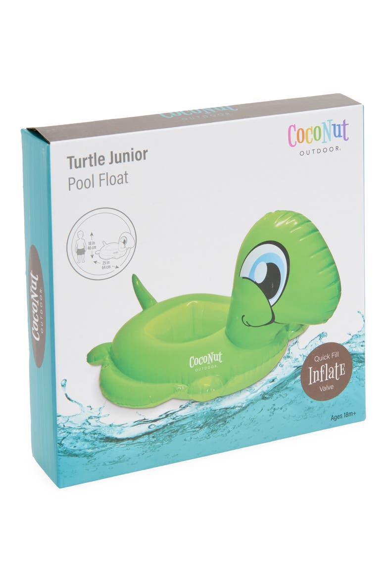 Junior Turtle Pool Float, Main, color, GREEN