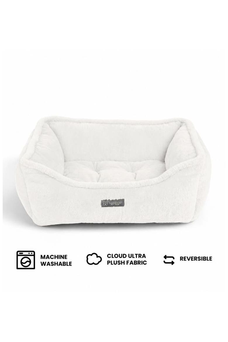 Super Cloud Dog  Bed- Reversible Cat & Dog Bed, Alternate, color, Pearl White