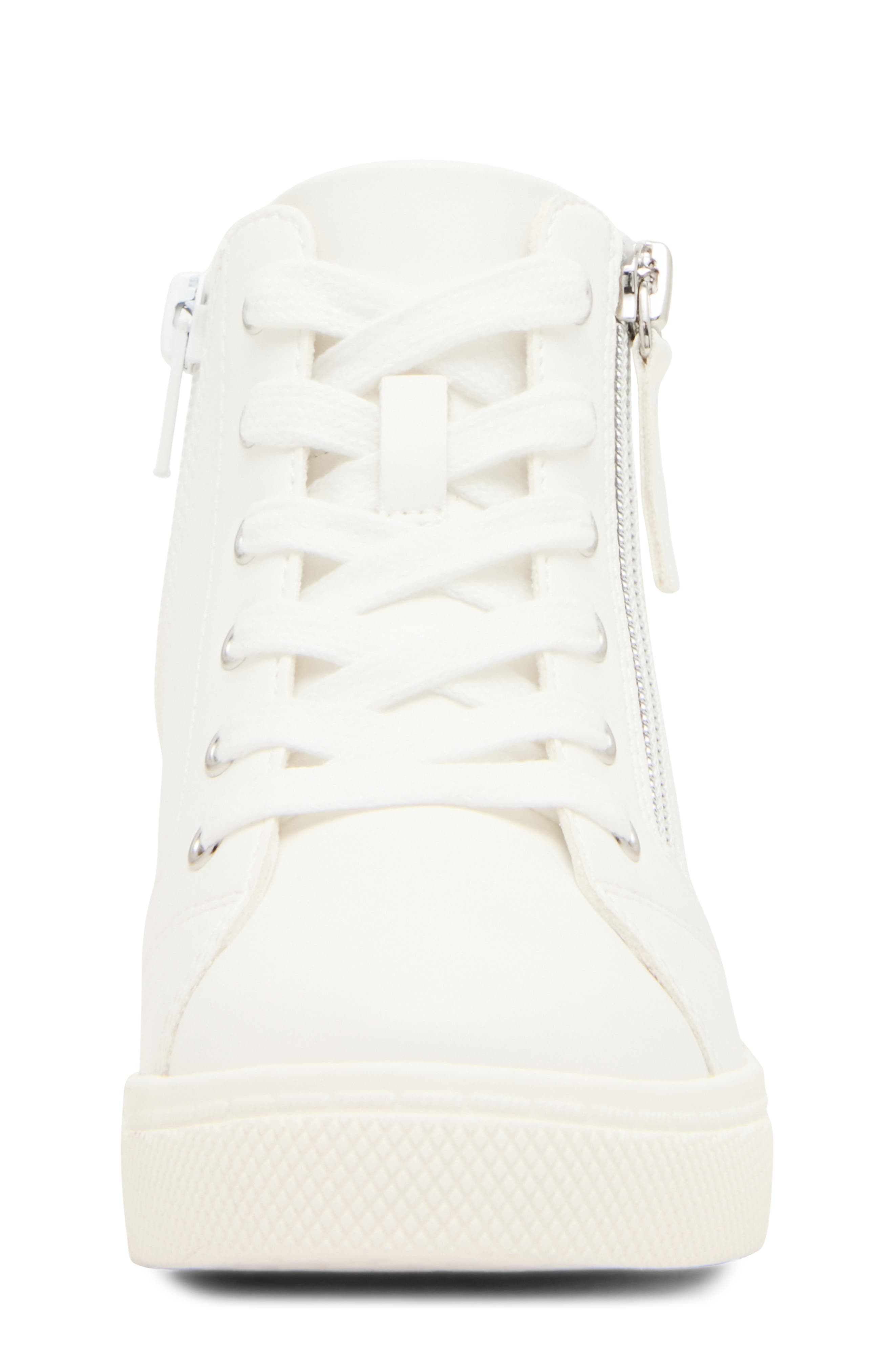 Kids' Jatomic Wedge High Top Sneaker, Alternate, color, WHITE