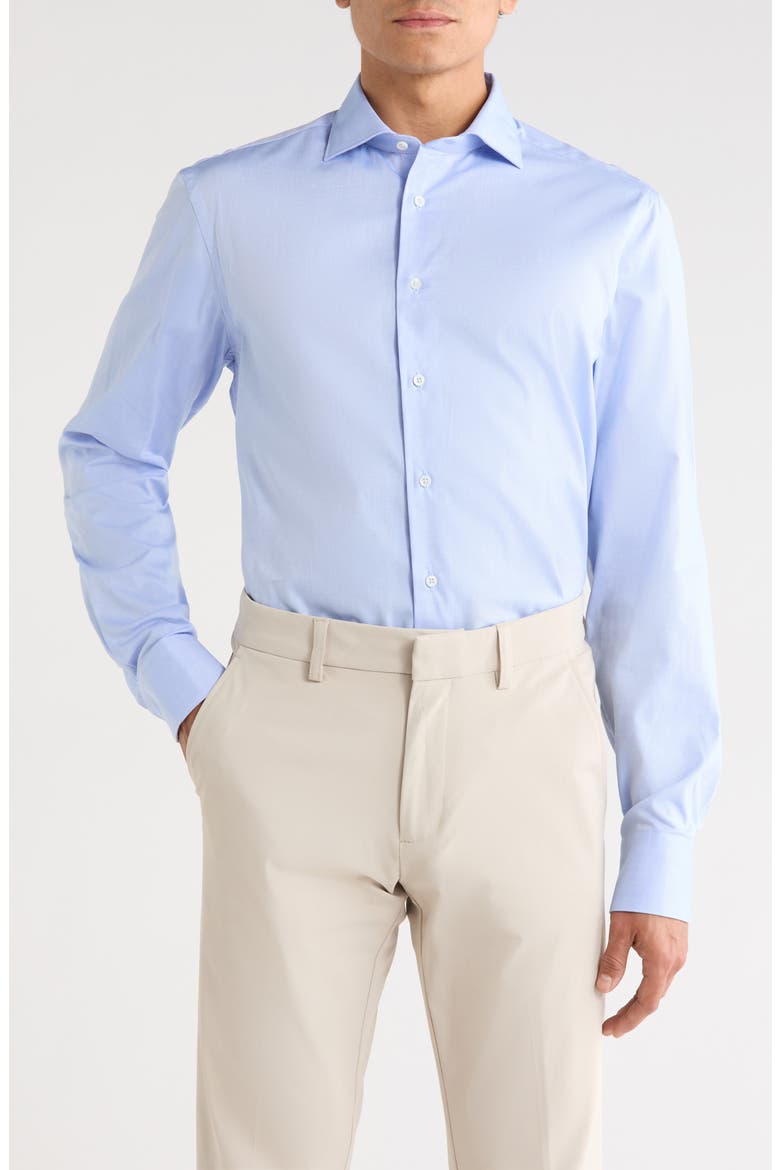 Cotton Dress Shirt, Main, color, LIGHT BLUE