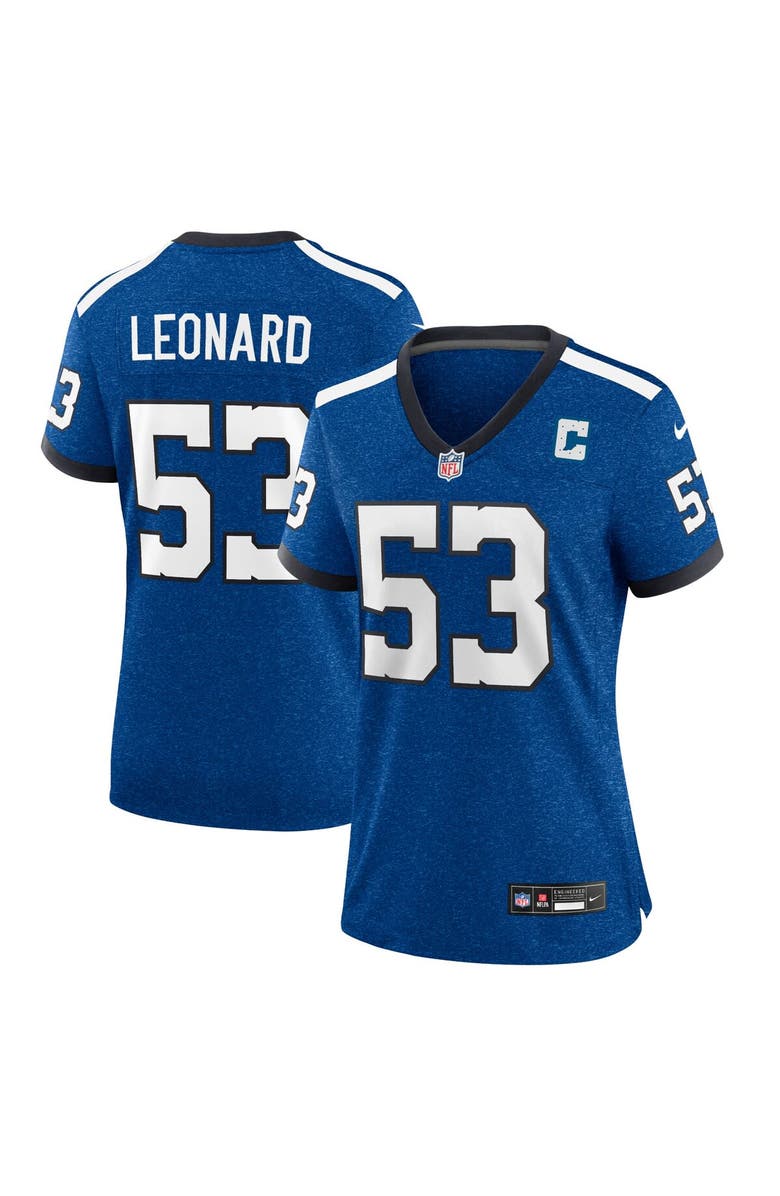 Nike Women's Nike Shaquille Leonard Blue Indianapolis Colts Player Jersey, Main, color, 