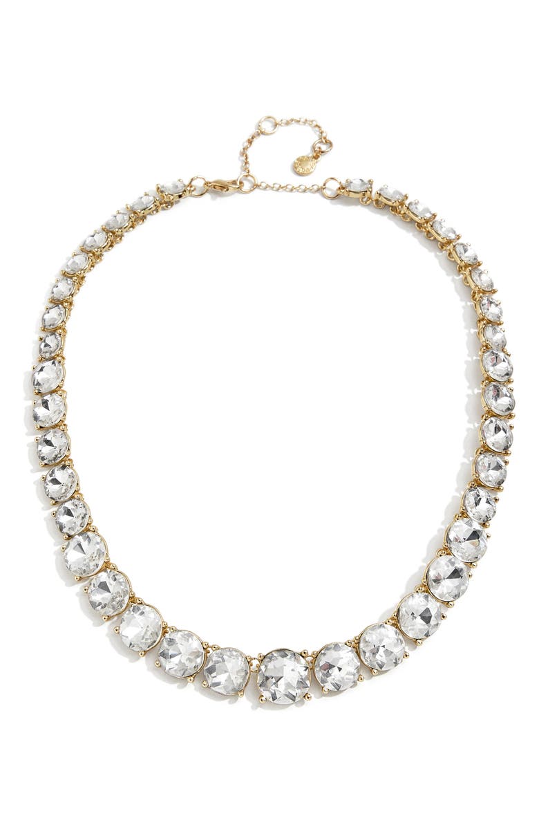 BaubleBar Graduating Crystal Necklace, Main, color, 
