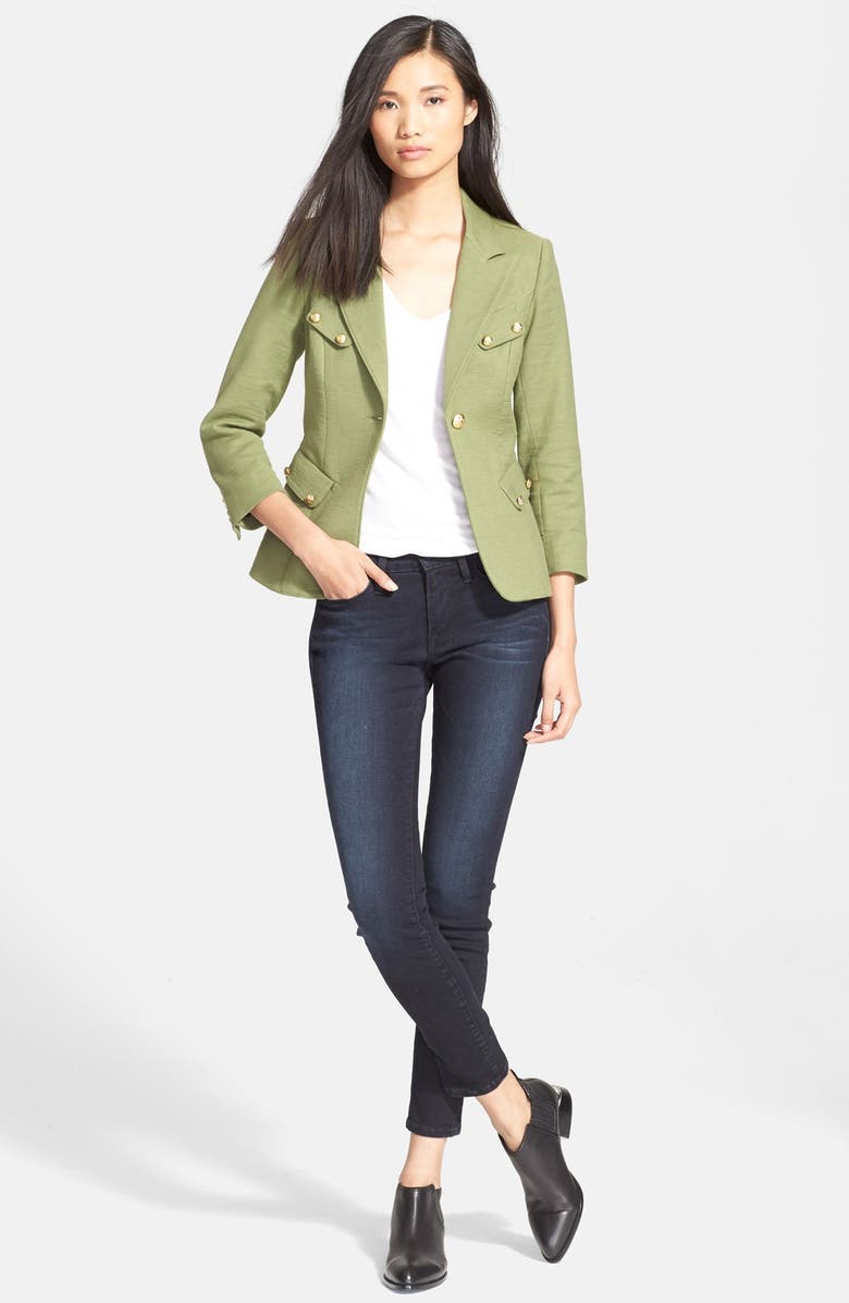 Smythe 'Classic' One Button Twill Jacket, Alternate, color, 