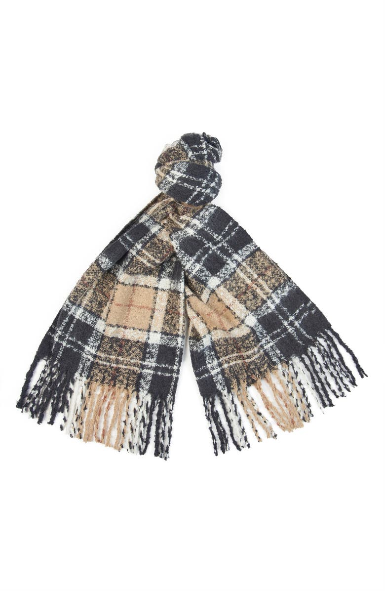 Barbour Saltburn Faux Fur Beanie & Scarf Set, Alternate, color,