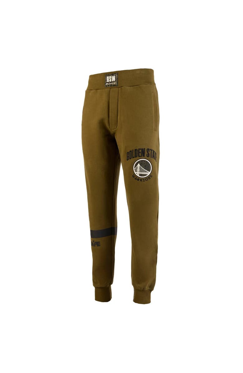 Two Hype Men's NBA x Two Hype Olive Golden State Warriors Culture & Hoops Collection Premium Jogger Pants, Alternate, color, Olive