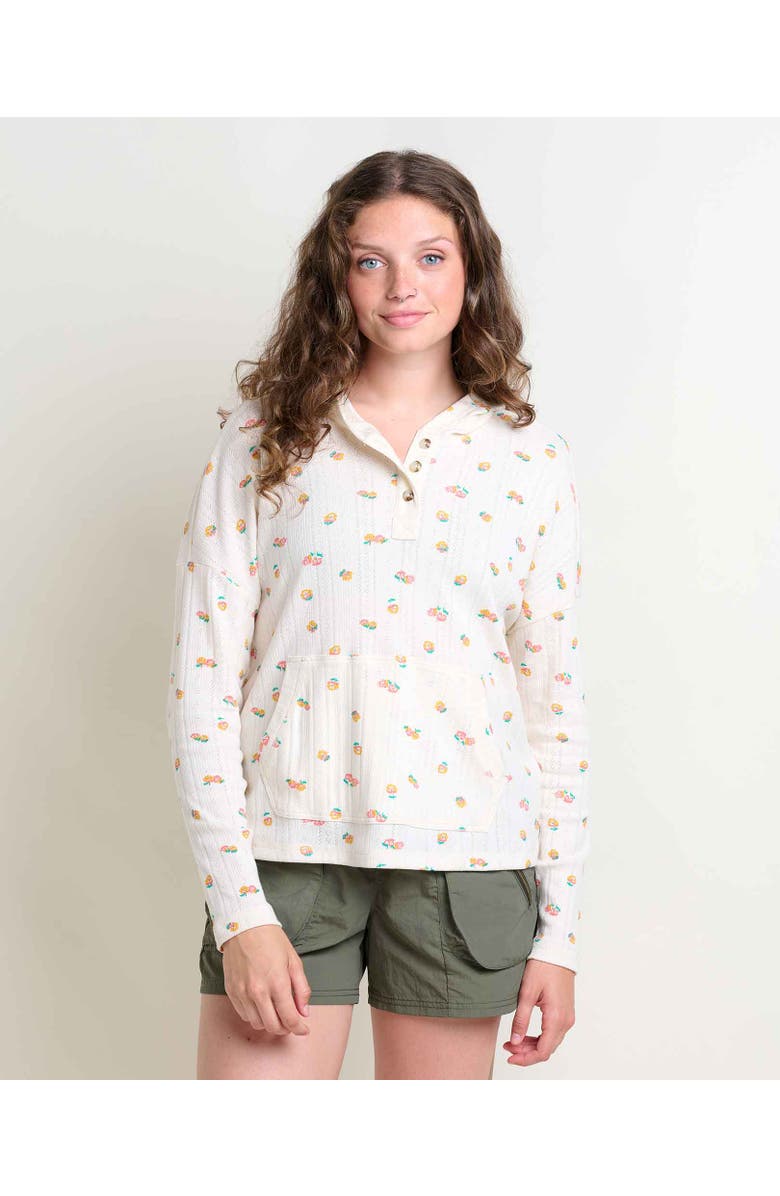 Toad & Co Foothill Pointelle Long Sleeve Hoodie, Alternate, color,