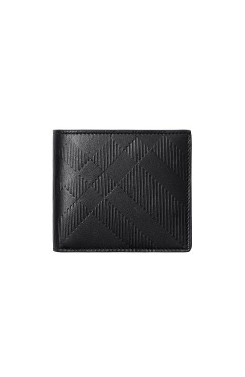 Embossed Check Bifold Wallet