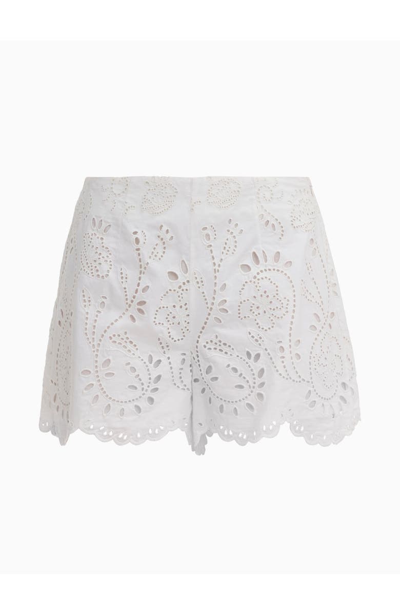 Rebecca Taylor Brielle Poplin Eyelet Short, Alternate, color, Ivory