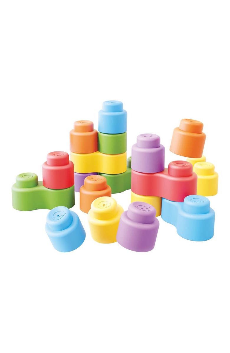 Quercetti Soft Stack Baby Bricks - 32 Pieces, Main, color, Multicolored