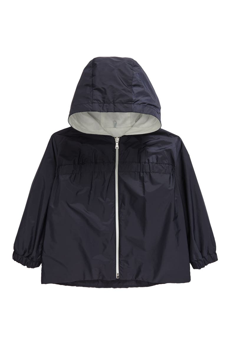 Kids' Raka Hooded Nylon Jacket, Main, color, NAVY