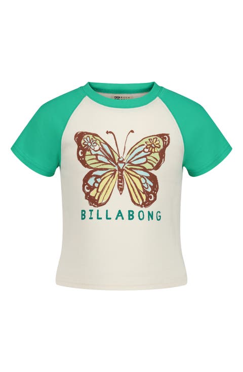 Kids' Butterfly Stamp Raglan T-Shirt (Little Kid & Big Kid)