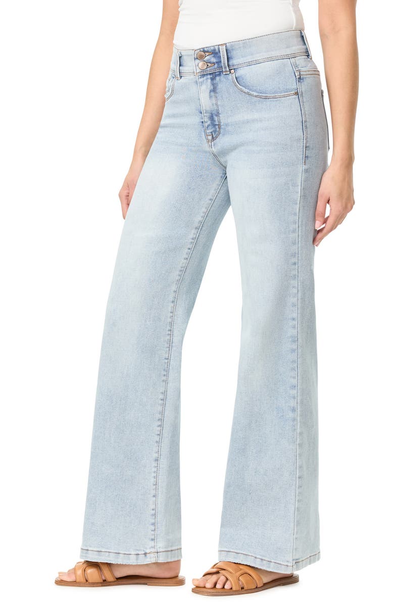 CURVE APPEAL Desk to Dinner 32-Inch High Rise Wide Leg Jeans, Alternate, color, Sky Blue