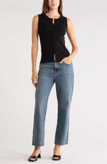 Leith Variegated Rib Sweater Tank