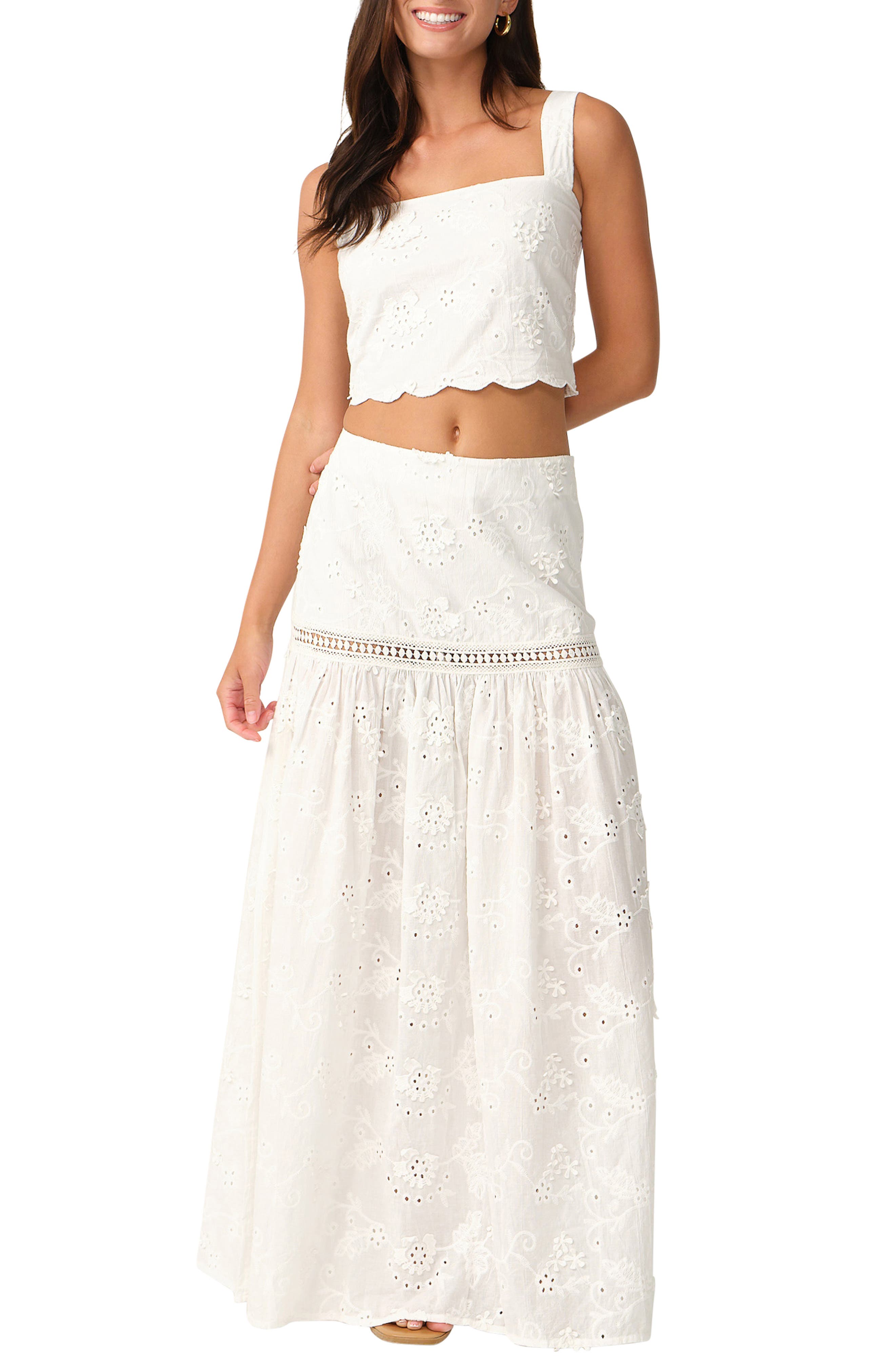 PQ SWIM Lydia Crop Top Cover-Up (Women) | Nordstrom