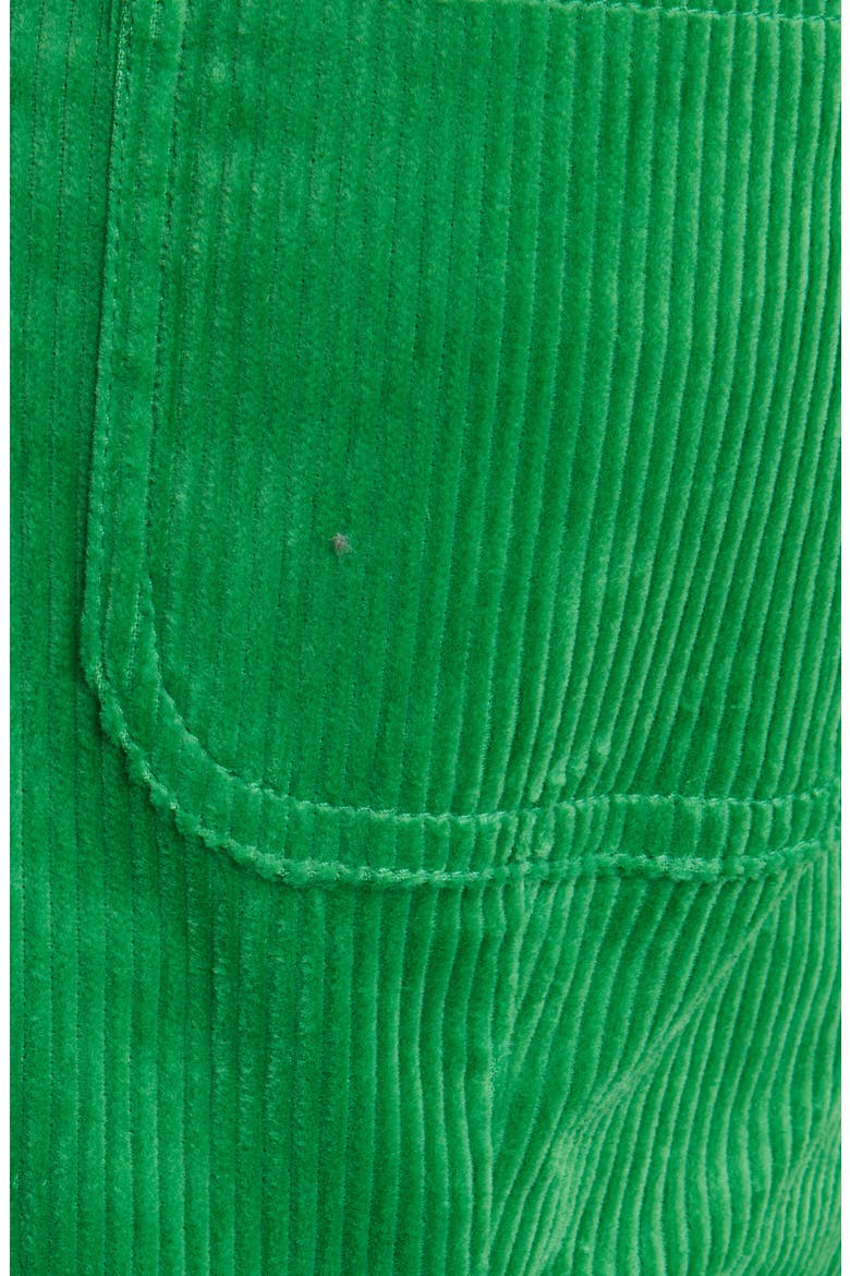 Belted Short Sleeve Corduroy Jumpsuit, Alternate, color, GREEN