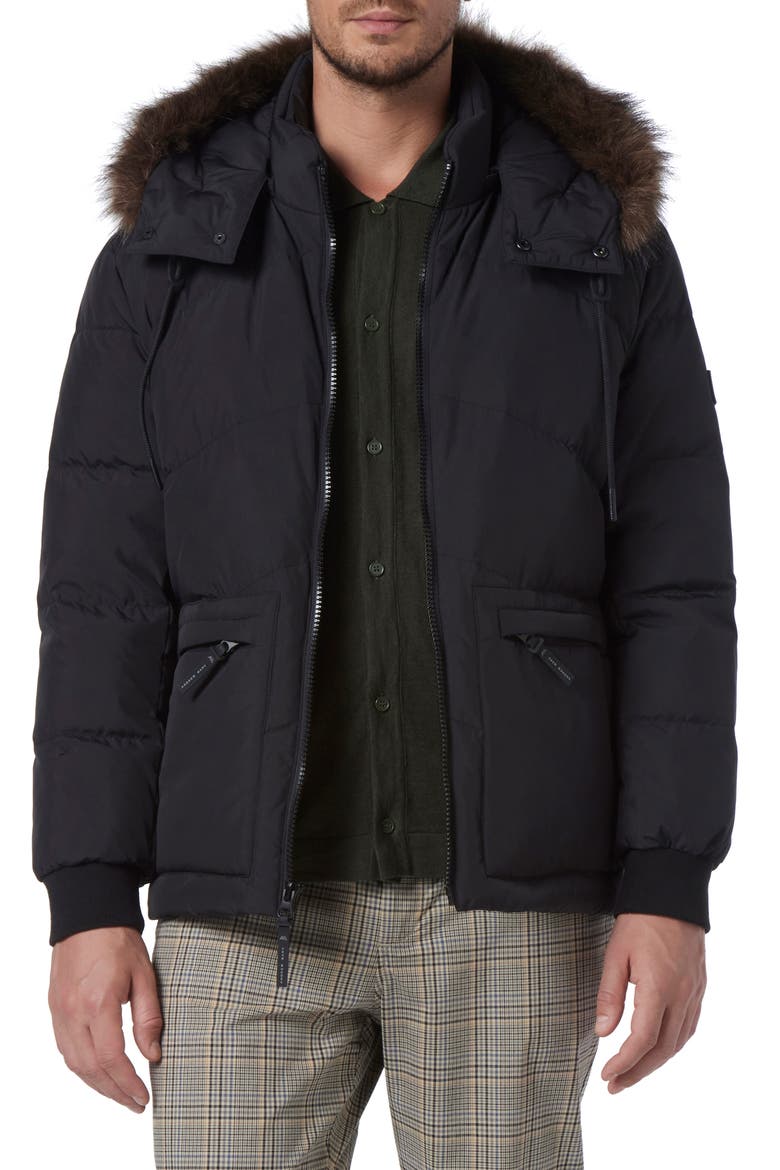 Gramercy Water Resistant Parka, Main, color, BLACK