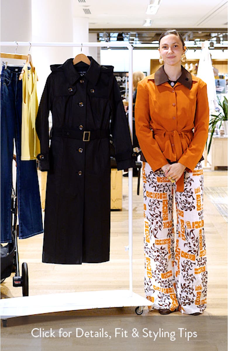 Cotton Blend Trench Coat, sales video thumbnail